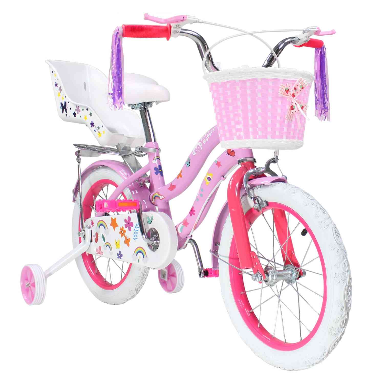 Bicicleta Infantil Little Monkey R16 color Rosa