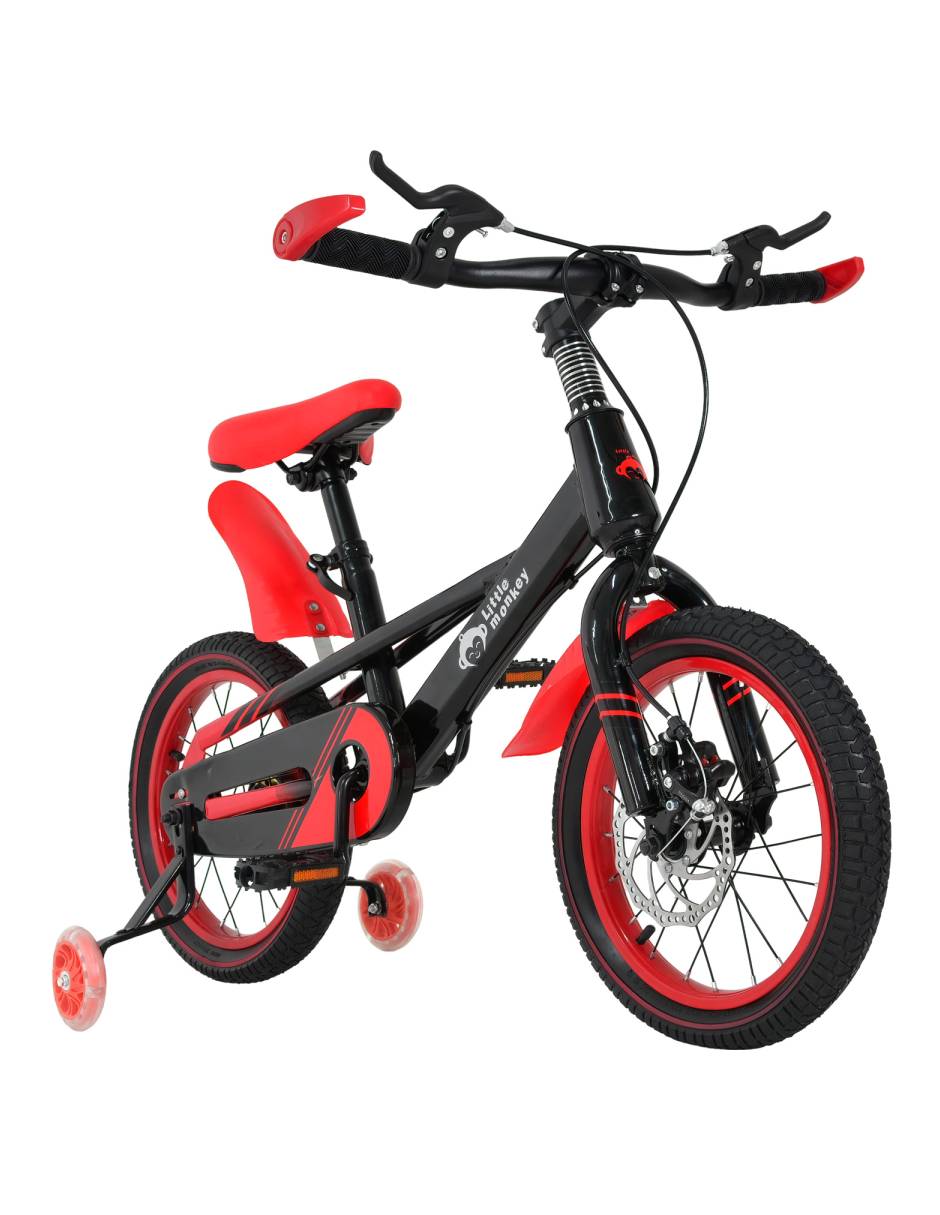 Foto 3 pulgar | Bicicleta Infantil Little Monkey MKZ-BICININO16ROJ color Rojo R16 con Llantas Entrenadoras