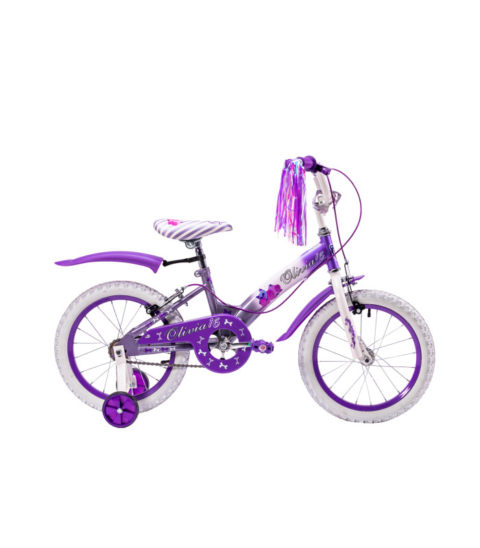 Bicicleta Unibike Olivia color Púrpura Llantas Aire y Entrenamiento para Niñas R16