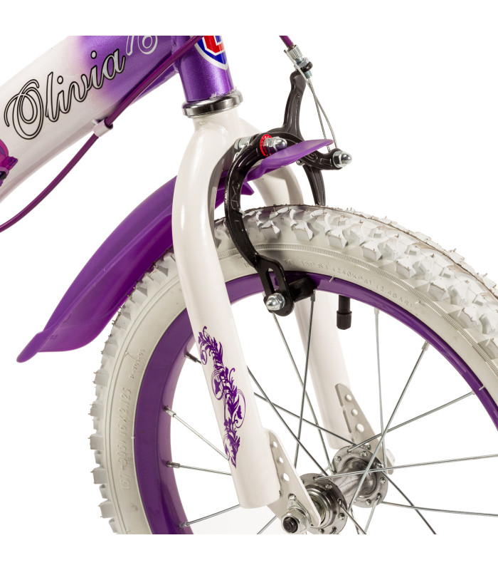 Foto 4 pulgar | Bicicleta Unibike Olivia color Púrpura Llantas Aire y Entrenamiento para Niñas R16