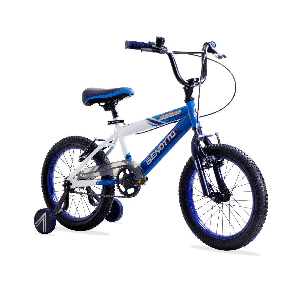 Foto 3 pulgar | Bicicleta Infantil Benotto Cross Agressor R16 1v  color Azul