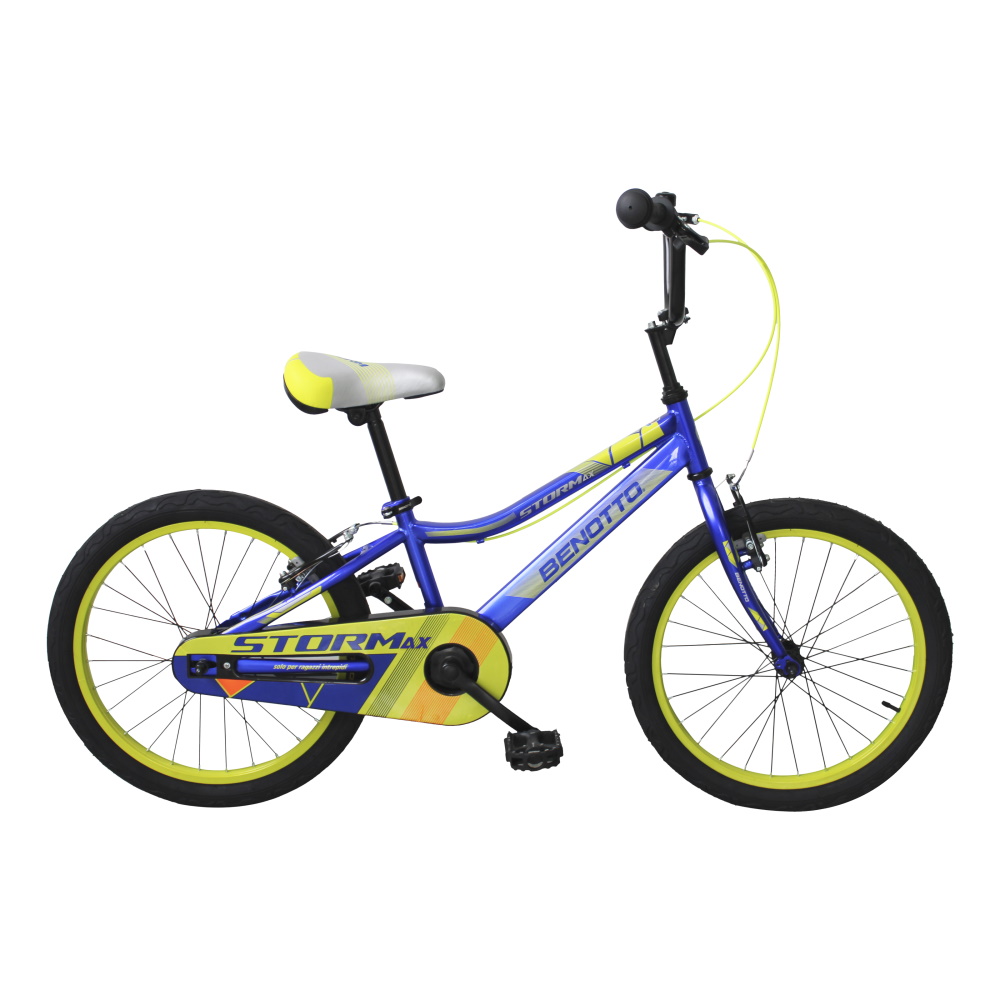 Bicicleta Infantil Benotto Cross Stormax R20 1v Frenos V color Azul