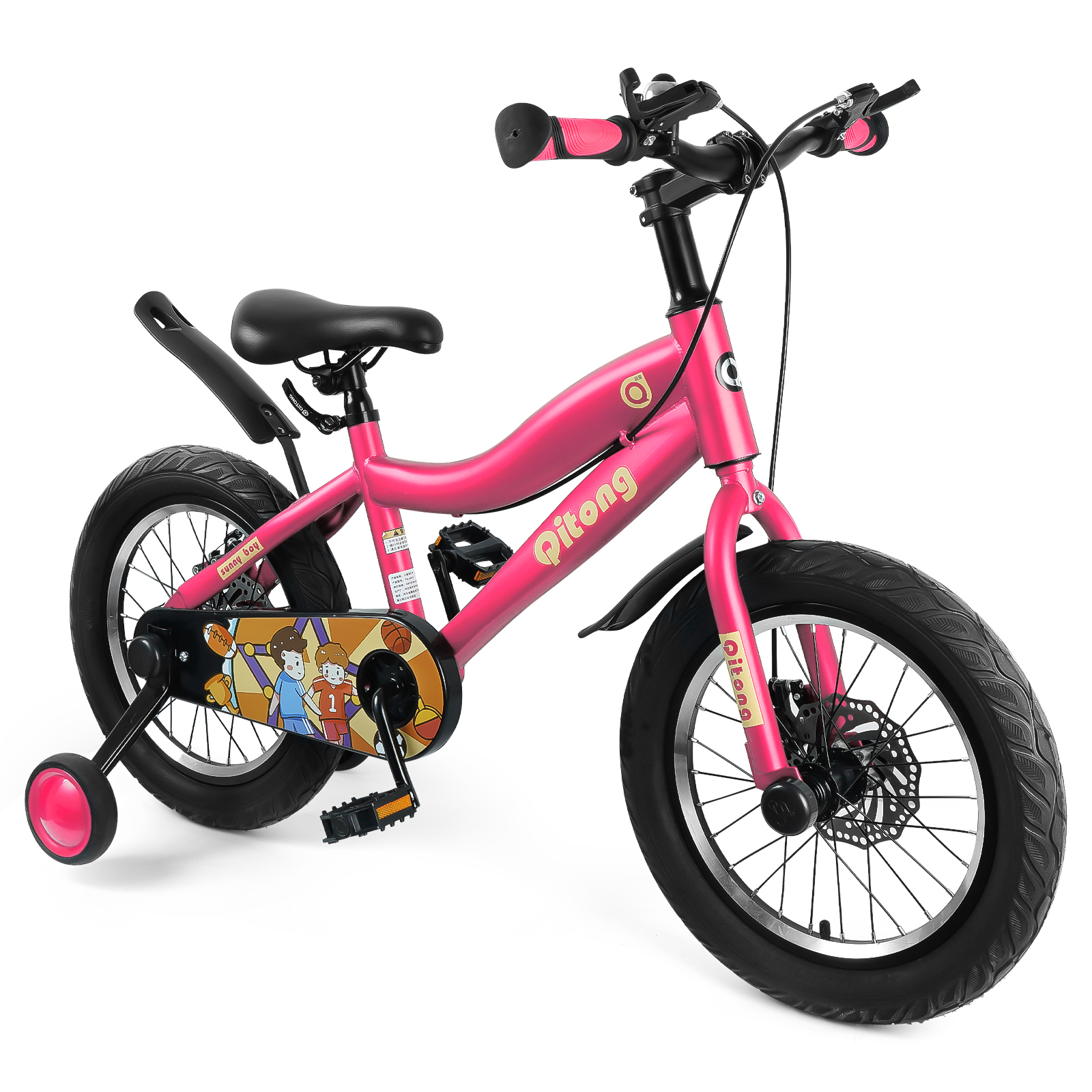 Foto 2 pulgar | Bicicleta Infantil Ligera de 16 Pulgadas para Niños 2 en 1 con Llantas y Pedal Entrenador Generac S10117 color Rosa