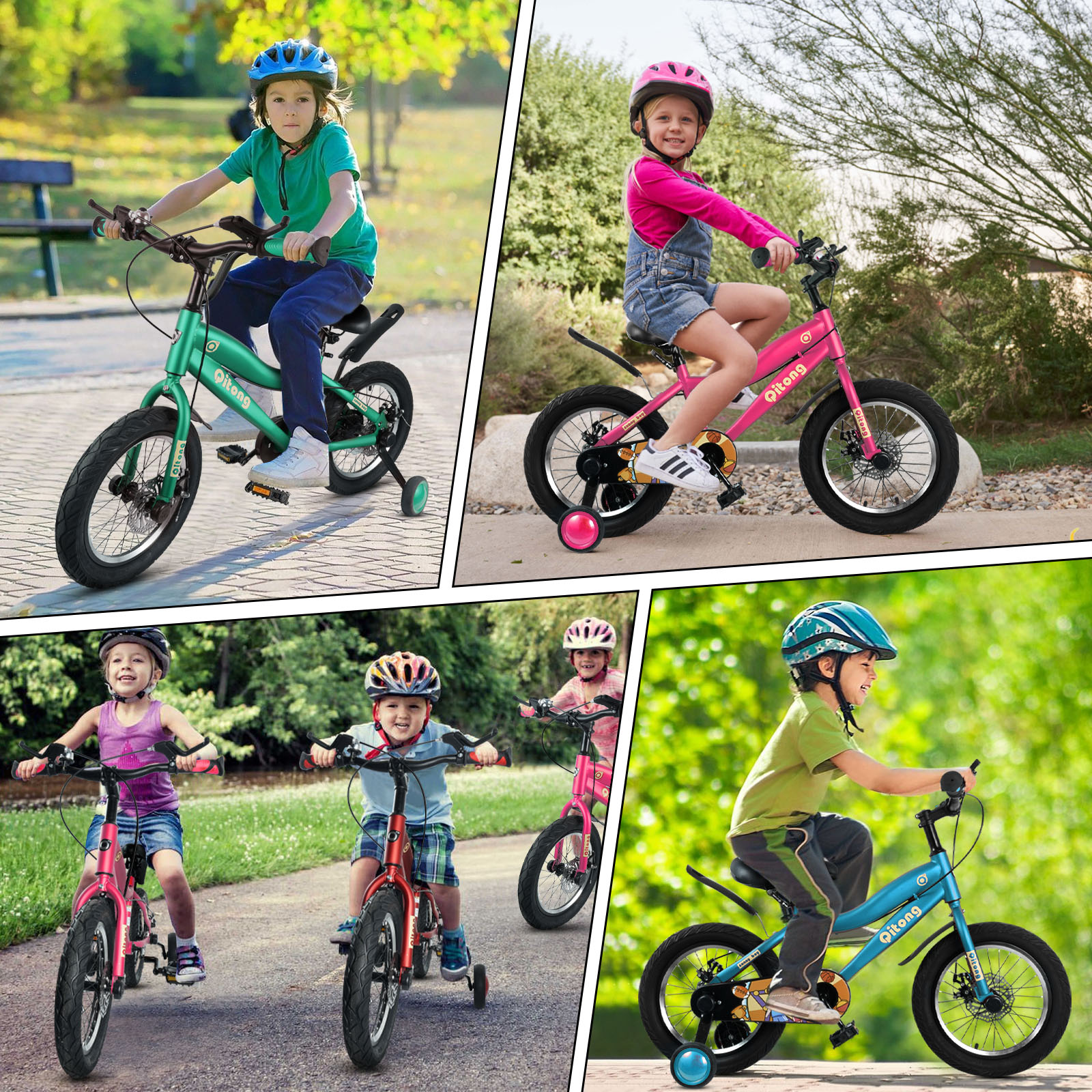 Foto 8 pulgar | Bicicleta Infantil Ligera de 16 Pulgadas para Niños 2 en 1 con Llantas y Pedal Entrenador Generac S10117 color Rosa