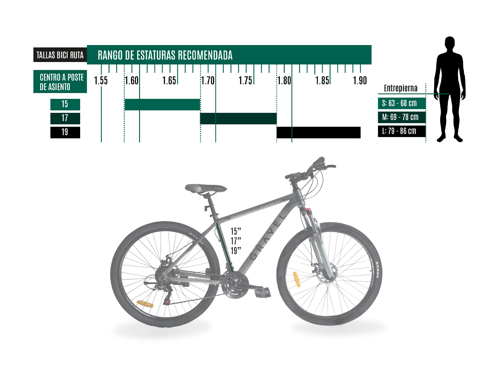 Foto 4 pulgar | Bicicleta de Montaña Gravel R29 Unisex 19''