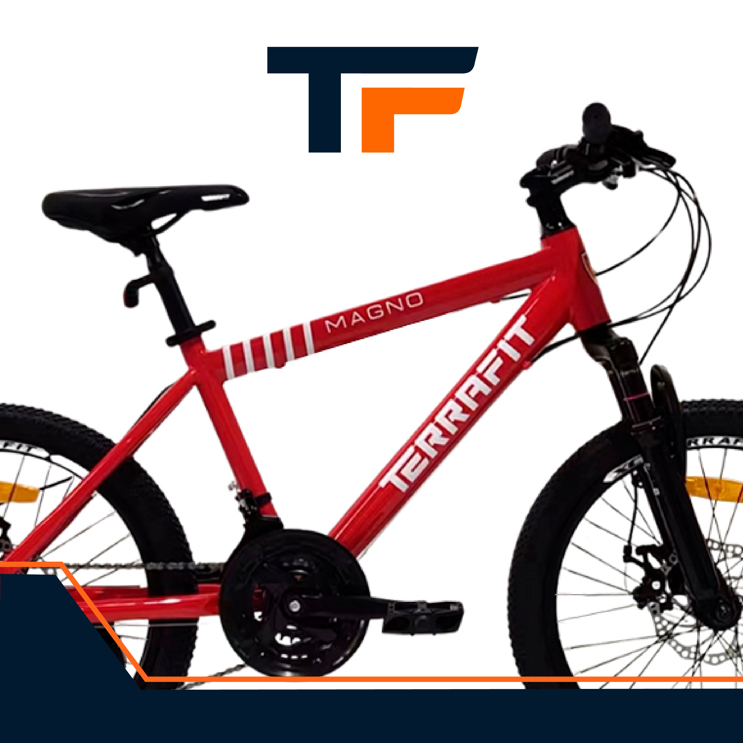 Foto 7 | Bicicleta Infantil Terrafit Magno R20 Acero Inoxidable 21V color Rojo