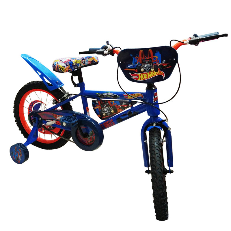 Foto 2 pulgar | Bicicleta Rodada -16 Hot Wheels Color Azul Con Rojo
