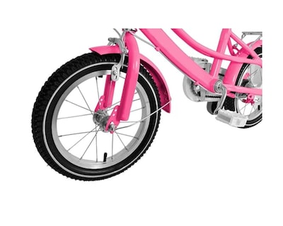 Foto 2 | Bicicleta Infantil Bluelander BICI-0013 Rosa Rodada 16 con Ruedas de Entrenamiento/ Canastilla/ Parrilla