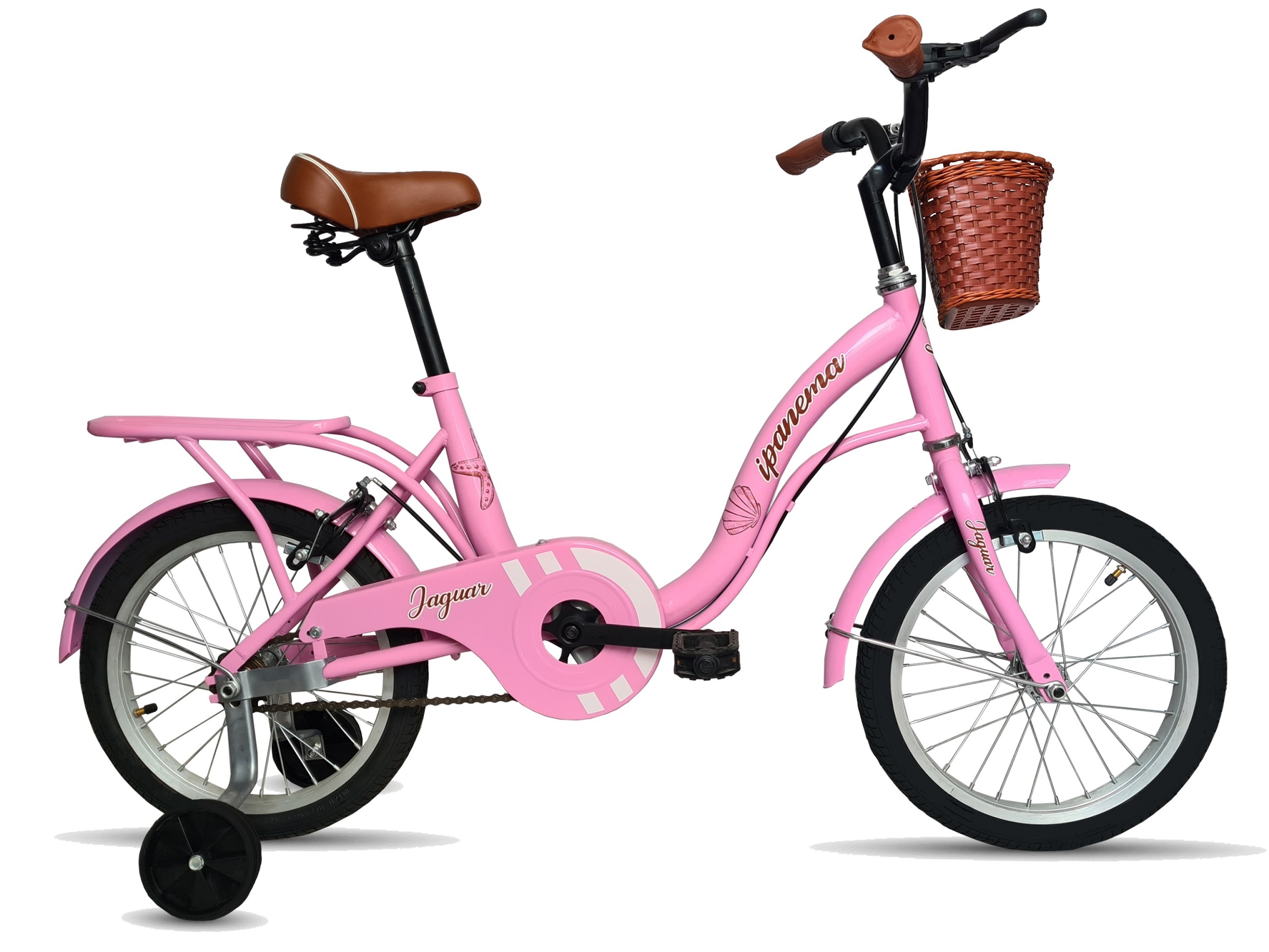 Foto 2 pulgar | Bicicleta Infantil Jaguar Ipanema Rosa Rodada 16 con Ruedas Estabilizadoras