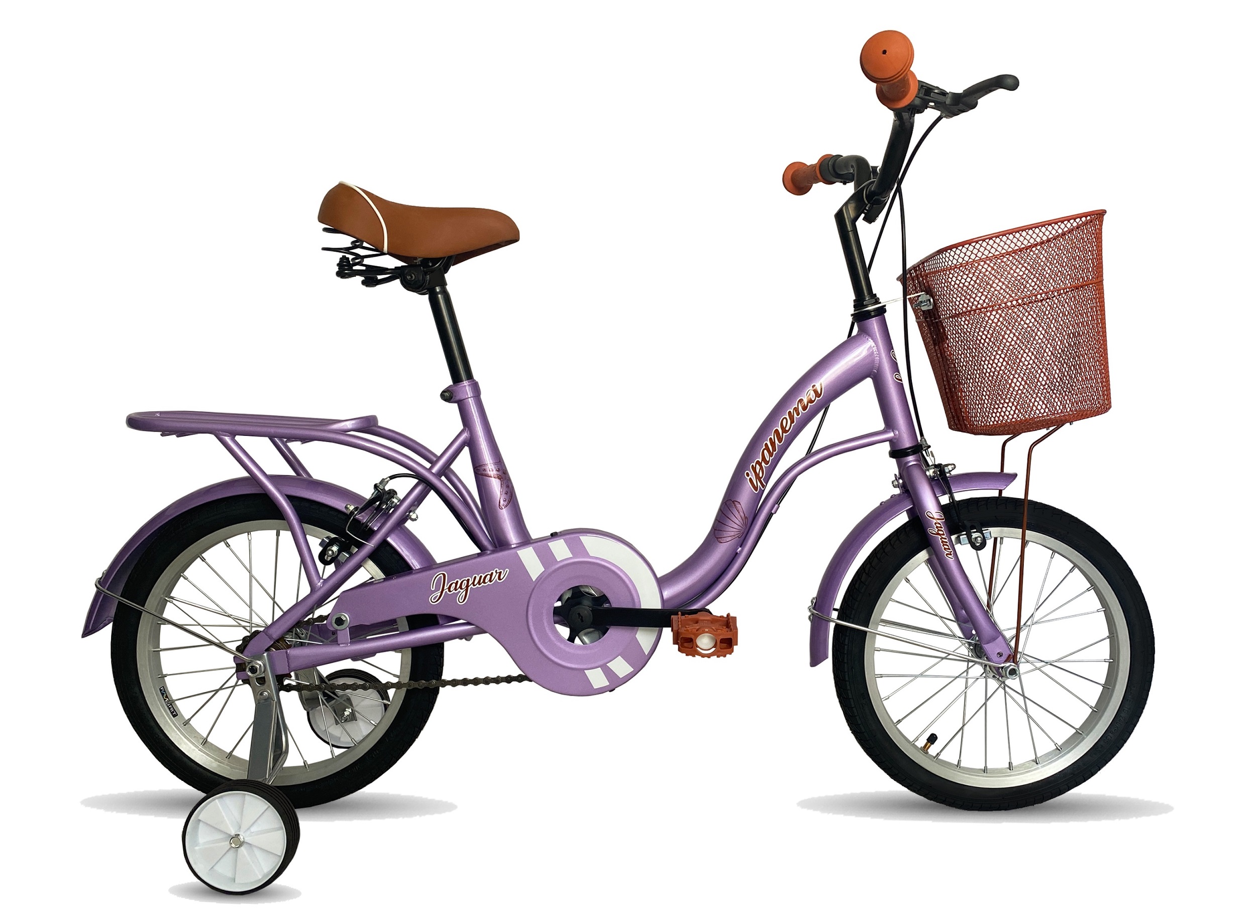 Foto 2 | Bicicleta Infantil Jaguar Ipanema Morada Rodada 16 con Ruedas Estabilizadoras