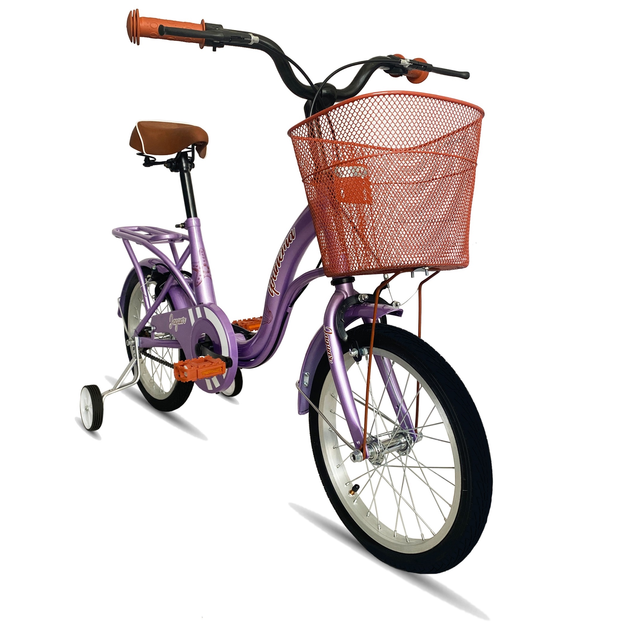 Foto 4 pulgar | Bicicleta Infantil Jaguar Ipanema Morada Rodada 16 con Ruedas Estabilizadoras