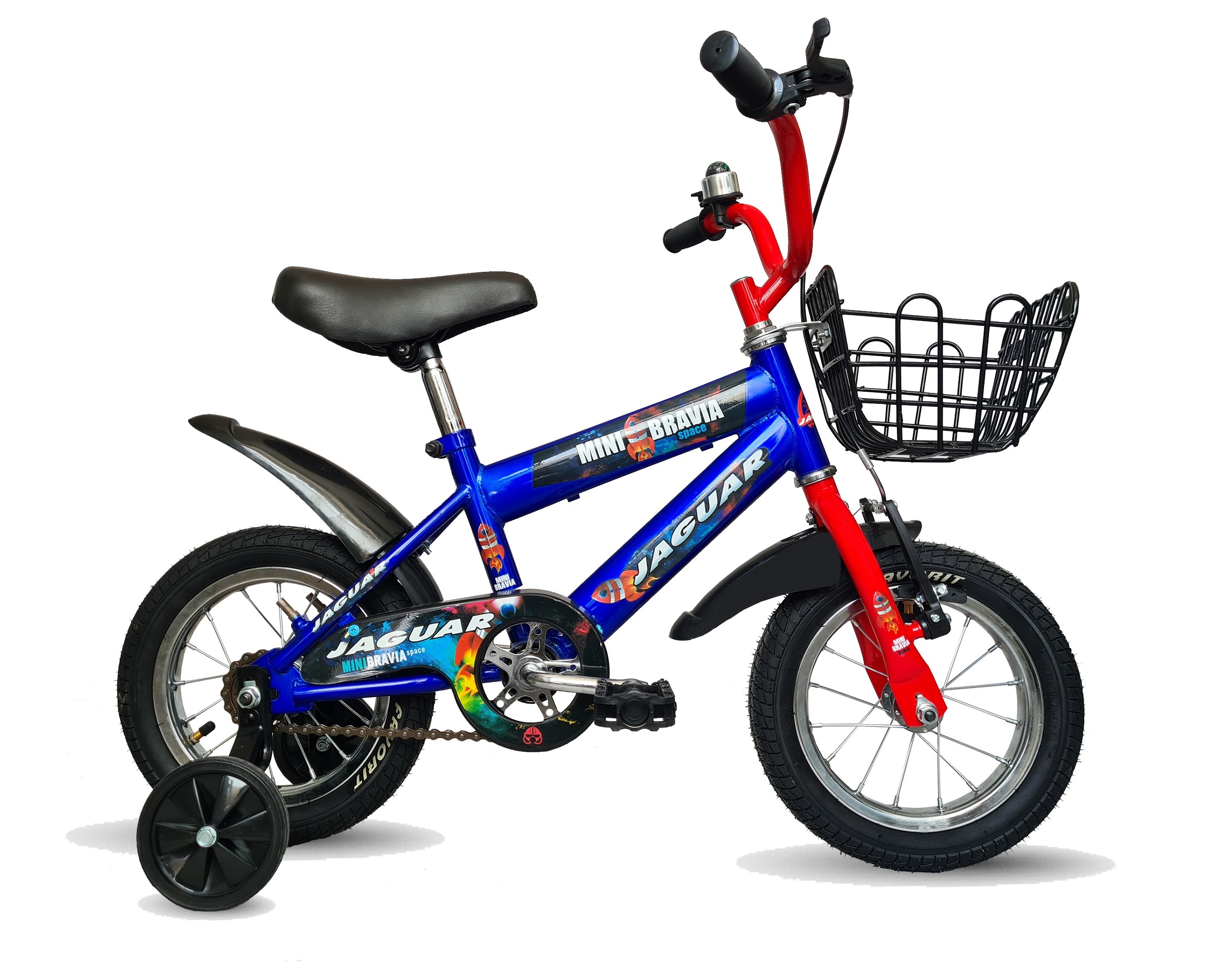 Bicicleta Jaguar Minibravia Rodada 12 Azul Llantas Inflables