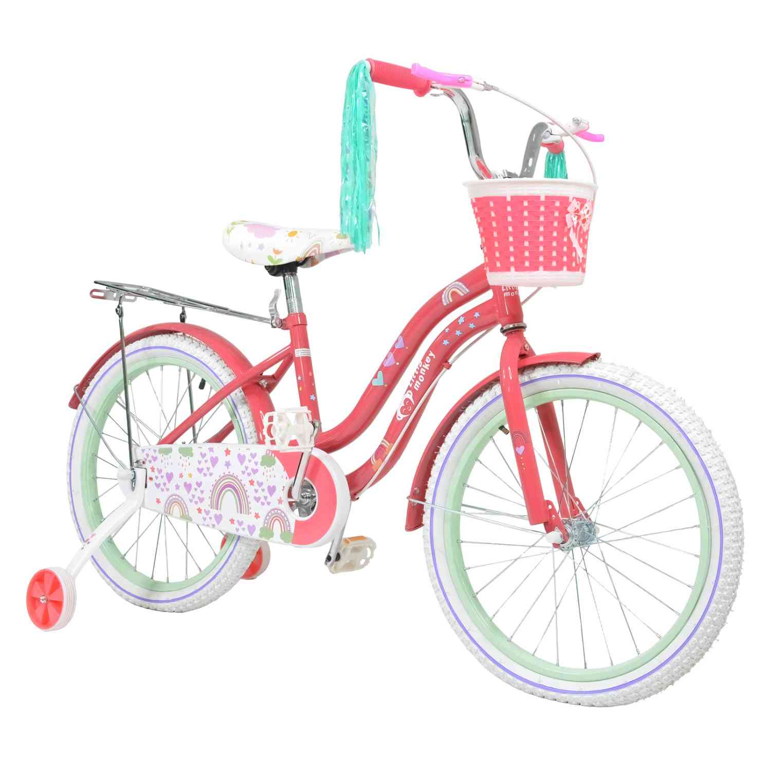 Foto 2 pulgar | Bicicleta Infantil Little Monkey R 20 con Canastilla y Llantas
