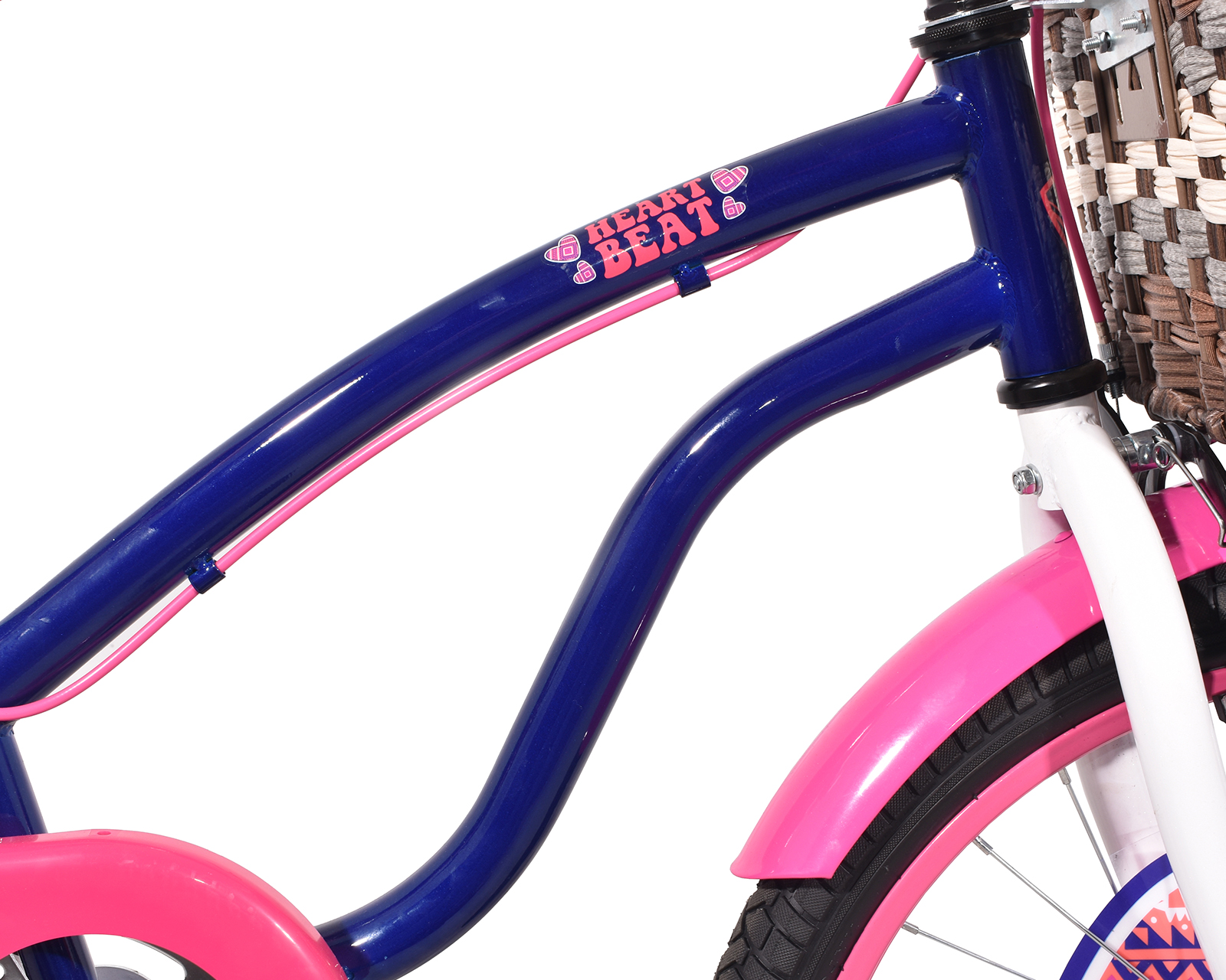 Foto 8 | Bicicleta Veloci Heart Beat City Rodada 20 Azul con Rosa para Niña