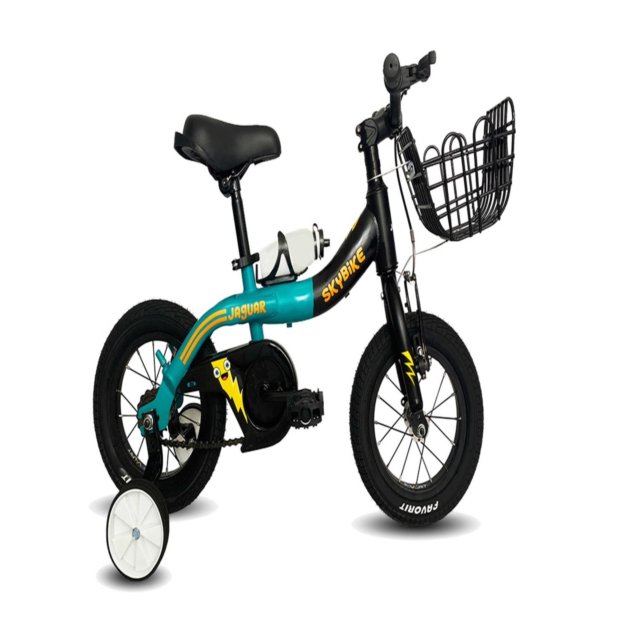 Bicicleta Jaguar Skybike Verde/Negro Rodada 12"