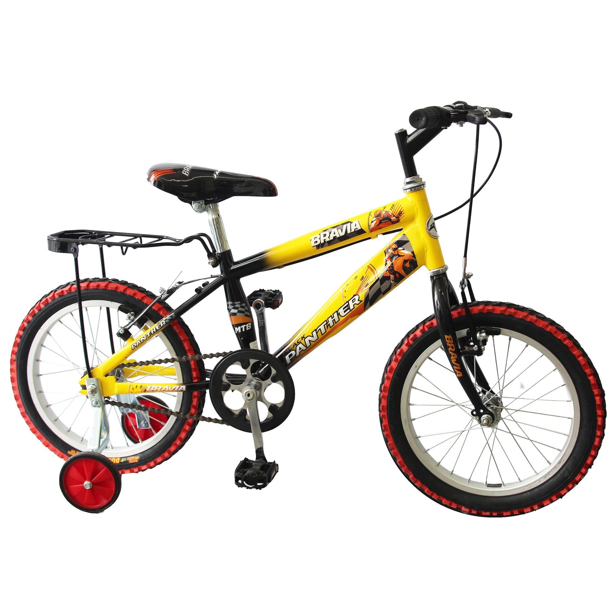 Foto 2 pulgar | Bicicleta Infantil Black Phanter Bravia Amarillo Rodada 16