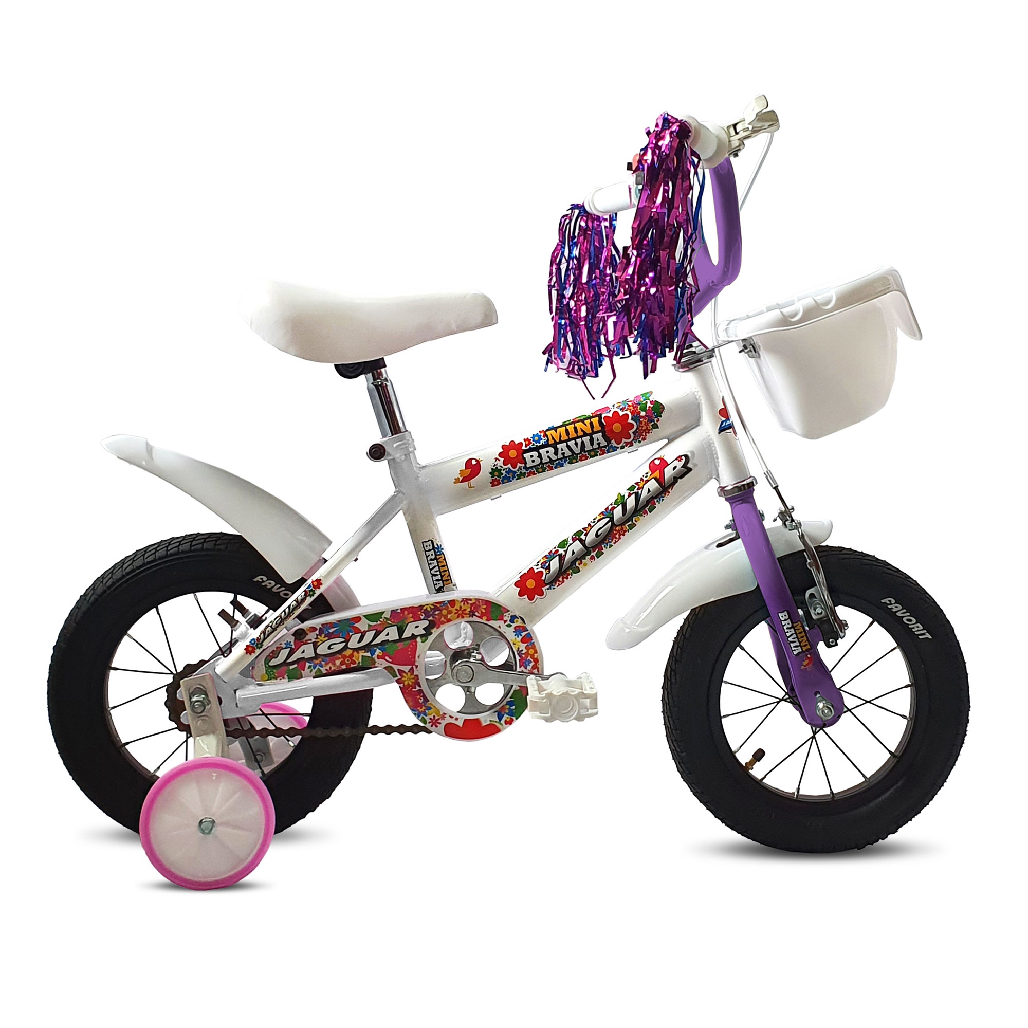 Bicicleta Infantil Jaguar Minibravia Blanca R12