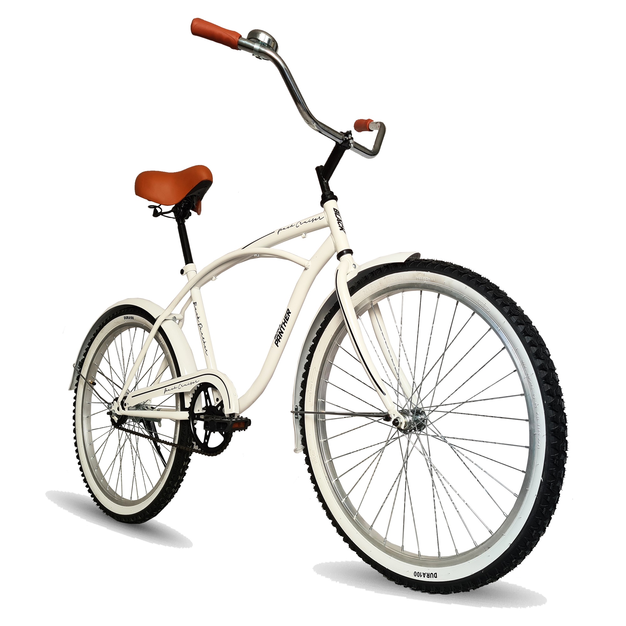 Foto 3 pulgar | Bicicleta Black Phanter Beach Cruiser Rodada 20 H Blanca