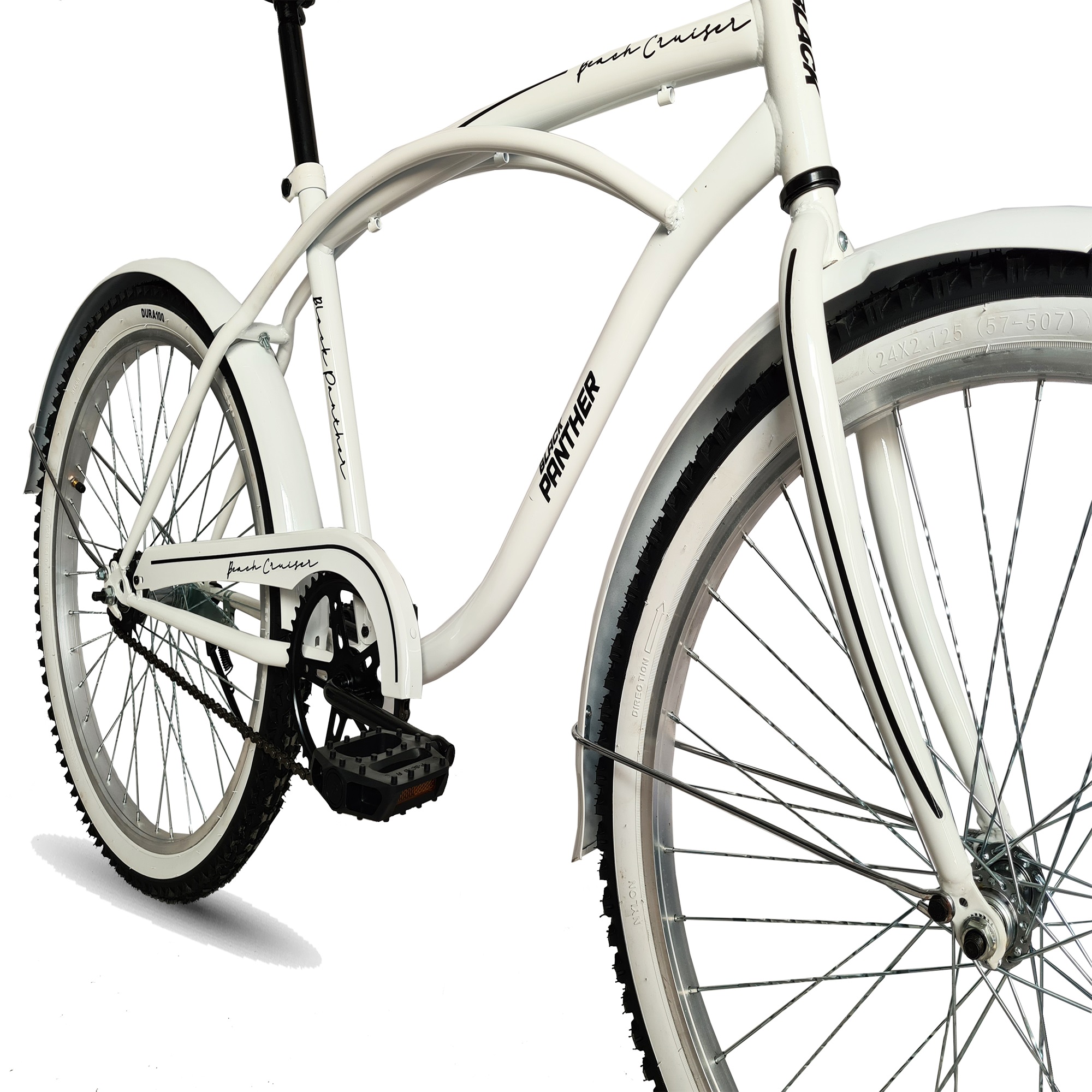 Foto 4 pulgar | Bicicleta Black Phanter Beach Cruiser Rodada 20 H Blanca