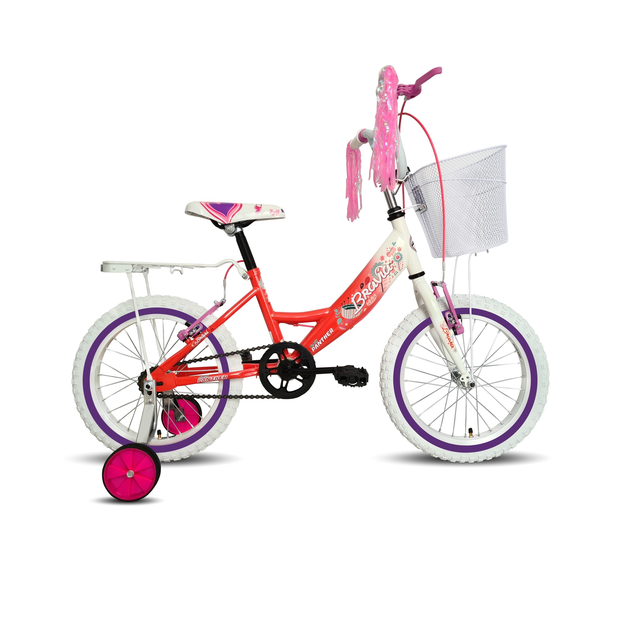 Bicicleta Infantil Black Phanter Bravia Salmón Rodada 16