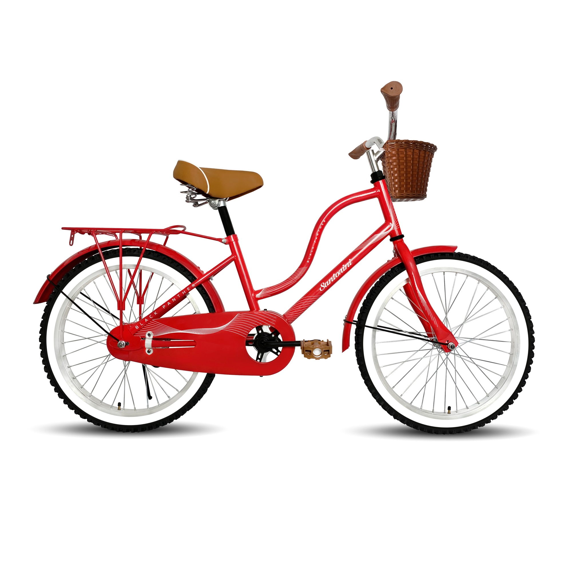 Foto 2 pulgar | Bicicleta Infantil Black Phanter Santorini Rojo Rodada 20