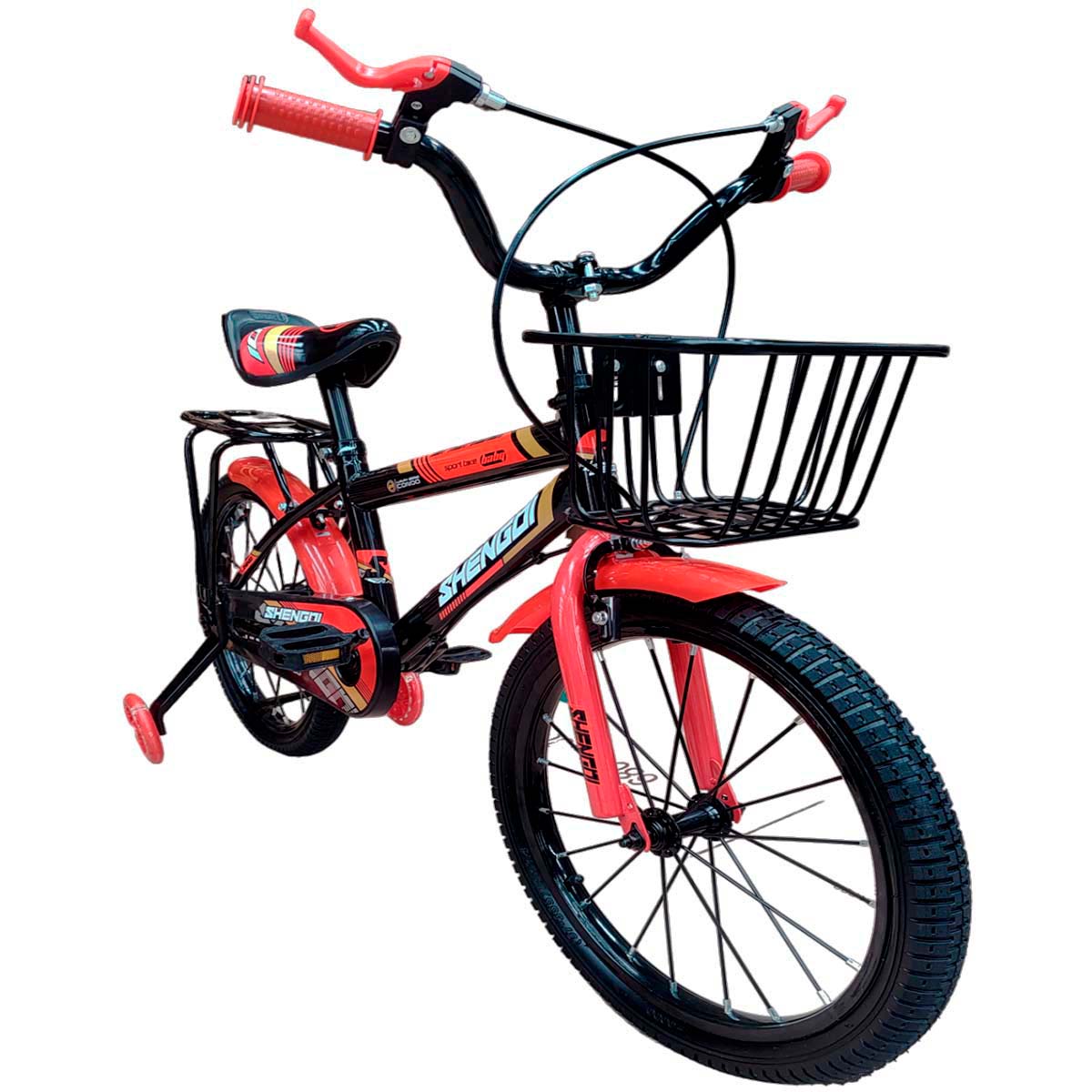 Foto 2 pulgar | Bicicleta Infantil R18 con Canasta y Llantas Entrenadoras
