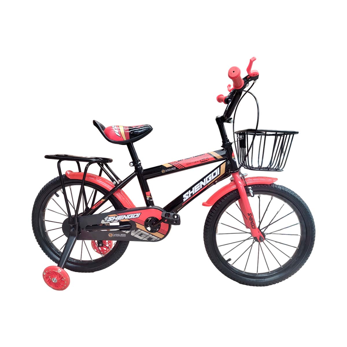 Foto 3 pulgar | Bicicleta Infantil R18 con Canasta y Llantas Entrenadoras