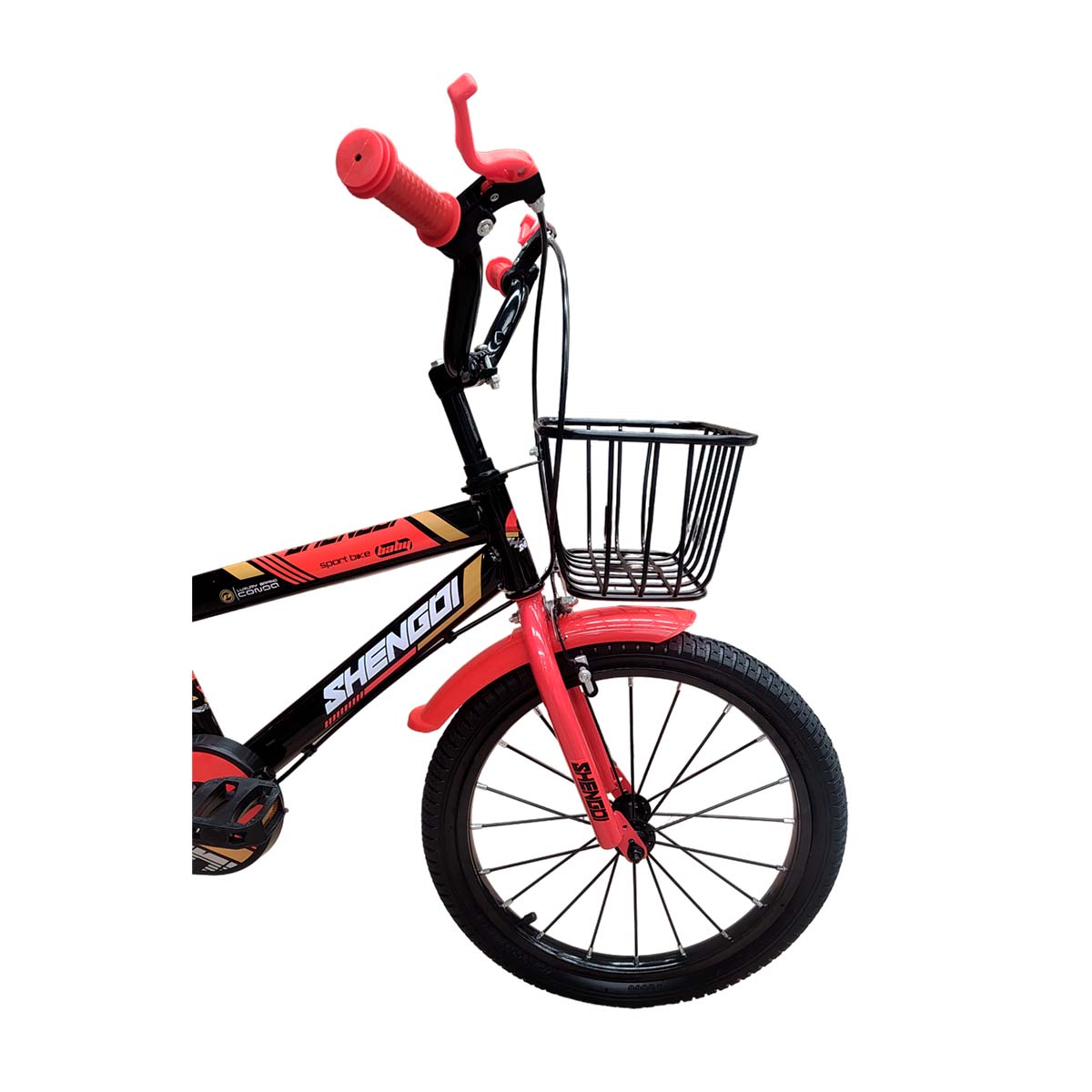 Foto 4 pulgar | Bicicleta Infantil R18 con Canasta y Llantas Entrenadoras