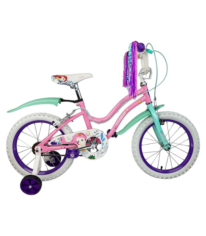 Bicicleta R16 Llantas Aire y Entrenamiento Ocean Rosa para Niñas