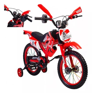 Foto 1 | Bicicleta Entrenadora para Niños AEIOU Moto Cross Rodado 12 Roja