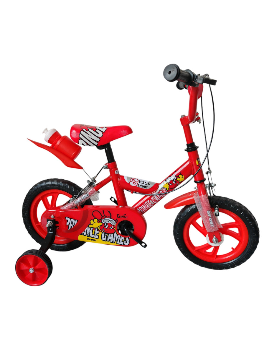 Aeiou Bicicleta Entrenadora Niños Qk-21 Rodado 16 Rojo