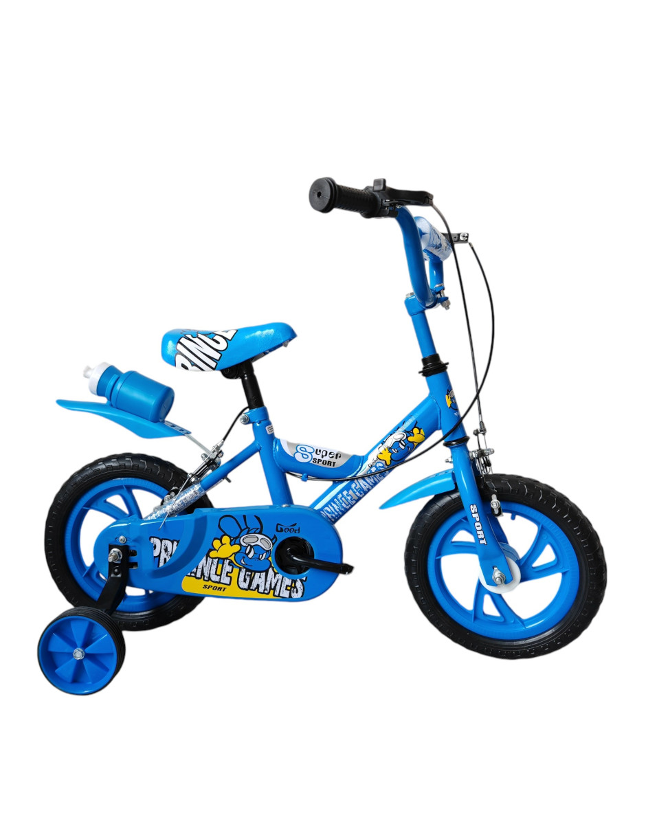 Foto 2 pulgar | Aeiou Bicicleta Entrenadora Niños Qk-21 Rodado 16 Azul