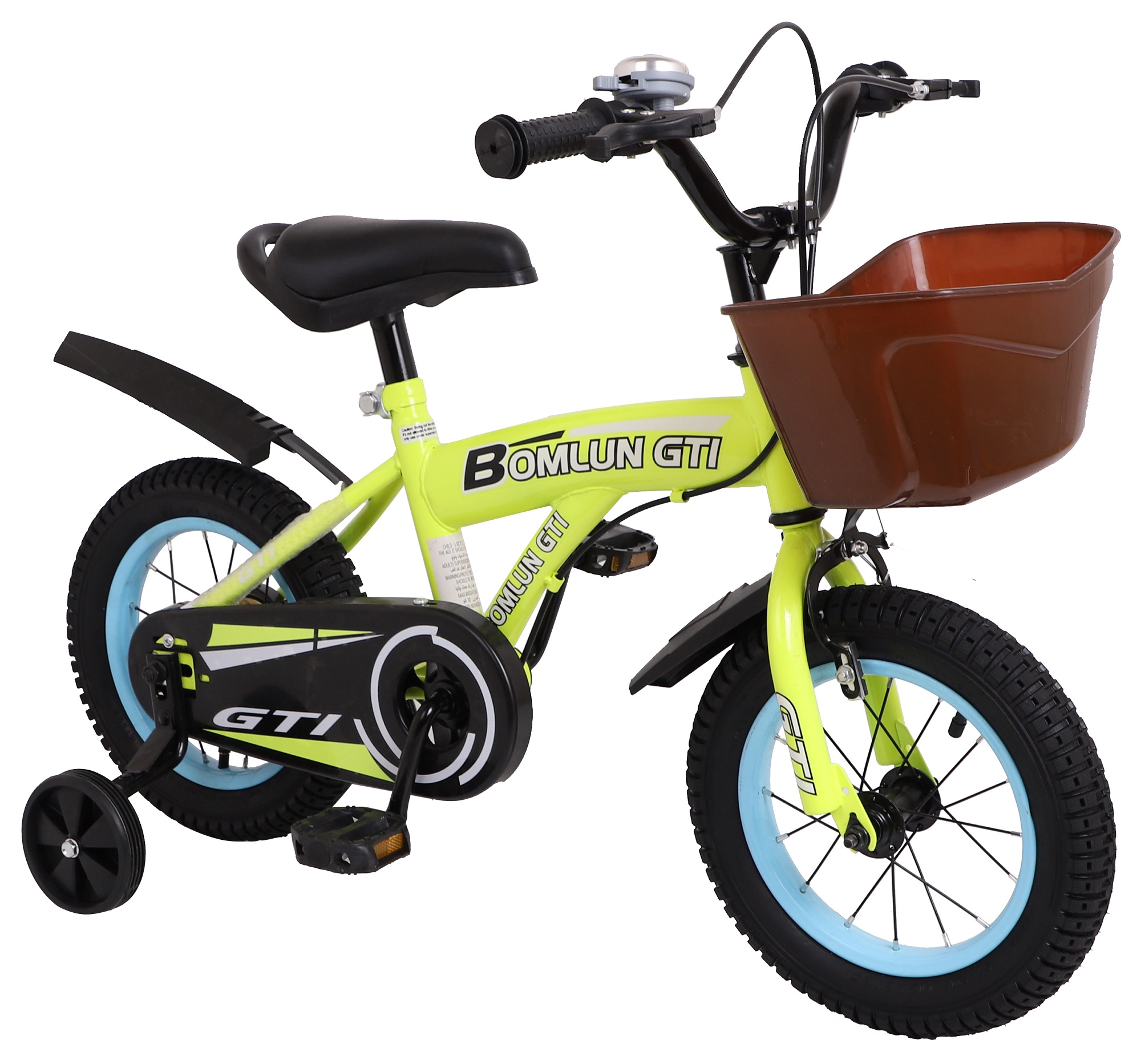 Bicicleta Entrenadora Para Niños Aeiou Qk-05 R12 Campana Amarillo