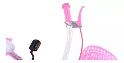 Foto 4 | Bicicleta Entrenadora De Niña Aeiou Yn-003 R12 Parrilla Rosa