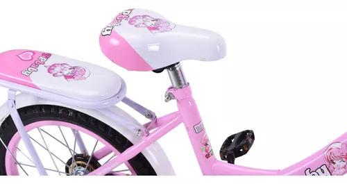 Foto 5 | Bicicleta Entrenadora De Niña Aeiou Yn-003 R12 Parrilla Rosa