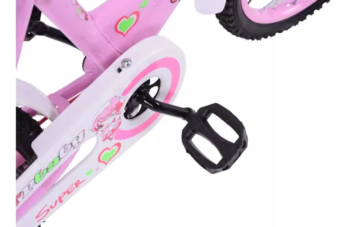 Foto 7 pulgar | Bicicleta Entrenadora De Niña Aeiou Yn-003 R12 Parrilla Rosa