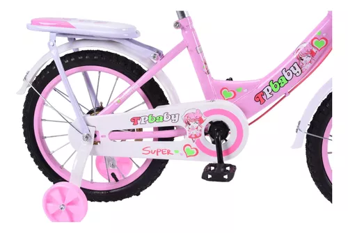 Foto 7 | Bicicleta Entrenadora De Niña Aeiou Yn-003 R12 Parrilla Rosa