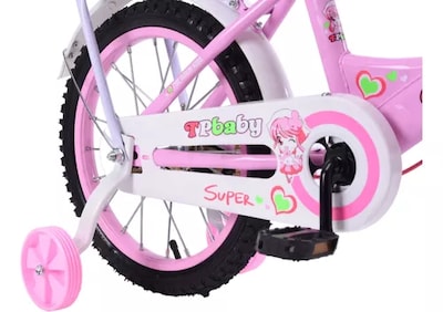 Foto 8 | Bicicleta Entrenadora De Niña Aeiou Yn-003 R12 Parrilla Rosa
