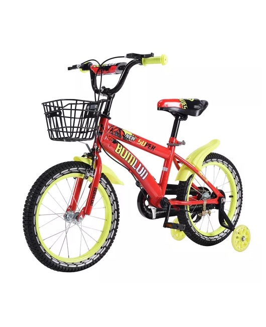 Foto 4 pulgar | Bicicleta Entrenadora De Niño Aeiou Qk-02 R12 Canasta Fierro Rojo