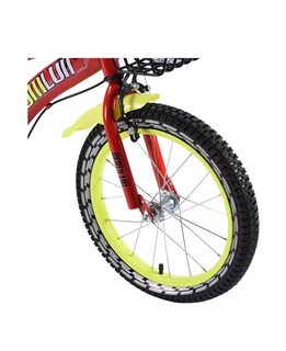 Foto 6 | Bicicleta Entrenadora De Niños Aeiou Qk-02 Canasta Rodado 16 Rojo