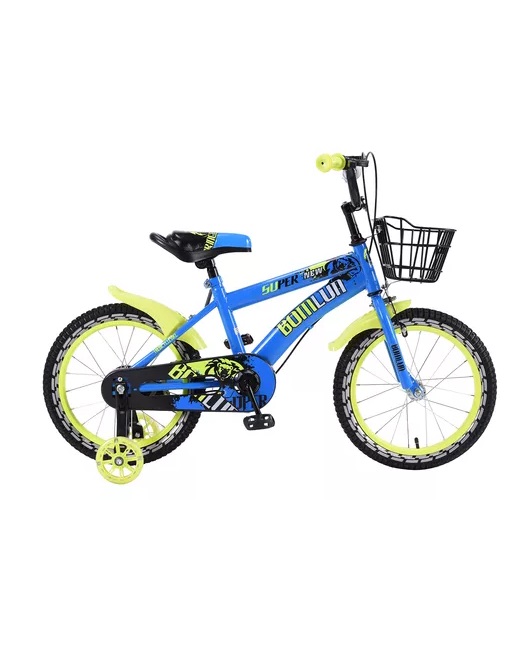 Foto 2 | Bicicleta Entrenadora De Niños Aeiou Qk-02 Canasta Rodado 16 Azul
