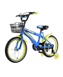 Foto 3 | Bicicleta Entrenadora De Niños Aeiou Qk-02 Canasta Rodado 16 Azul
