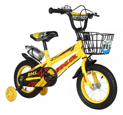 Bicicleta Entrenadora De Niños Aeiou Qk-01 Portabotella R20 Rojo