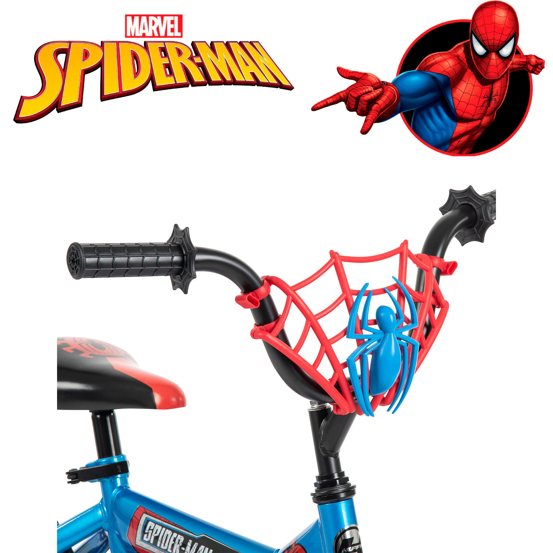 Foto 4 pulgar | Bicicleta Spiderman R16 Con Scooter