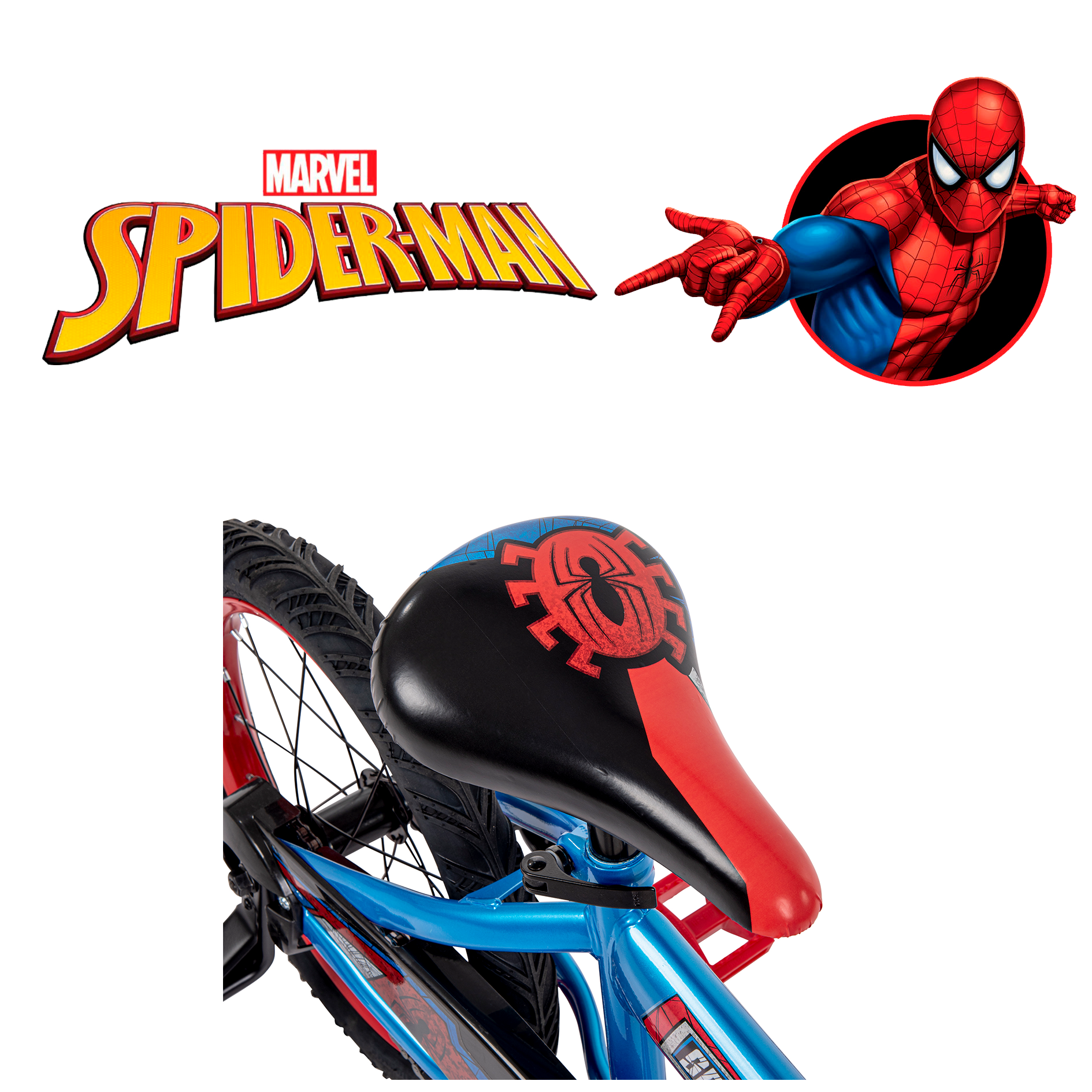 Foto 8 pulgar | Bicicleta Spiderman R16 Con Scooter