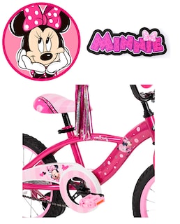 Foto 3 | Bicicleta Ninas Minnie Mouse R16 con Scooter