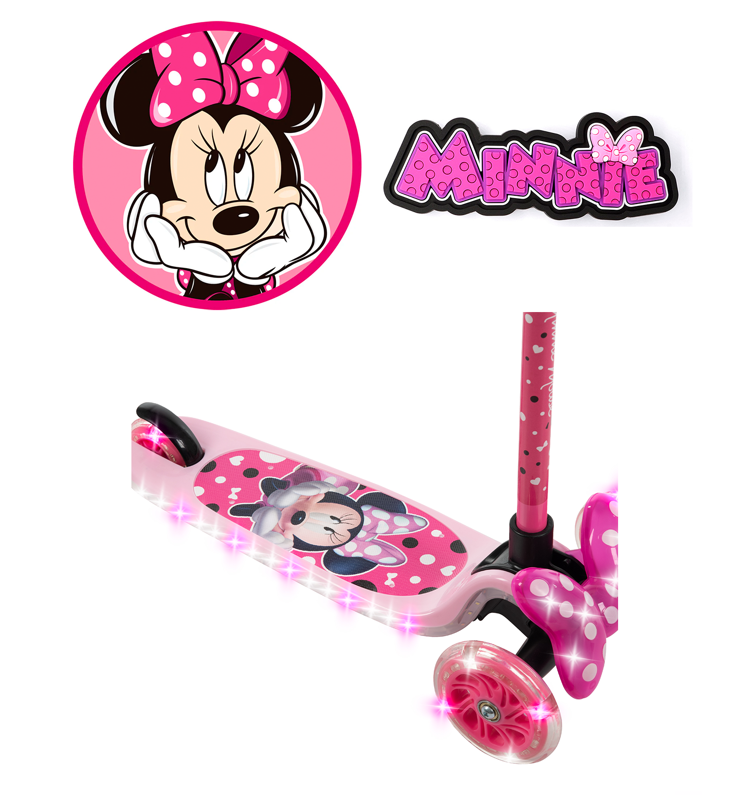 Foto 8 pulgar | Bicicleta Ninas Minnie Mouse R16 con Scooter