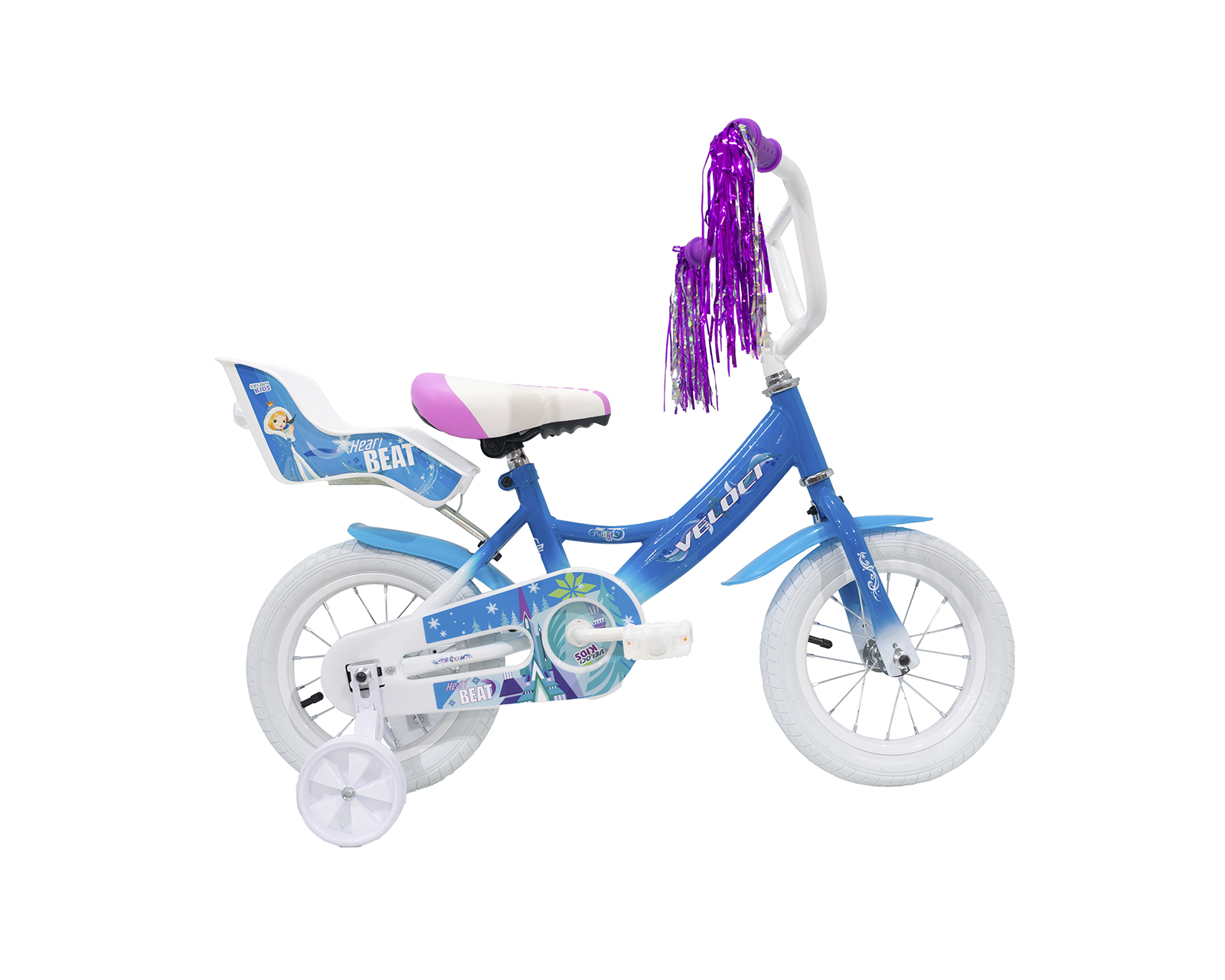 Bicicleta Veloci Heart Beat Rodada 12 Azul