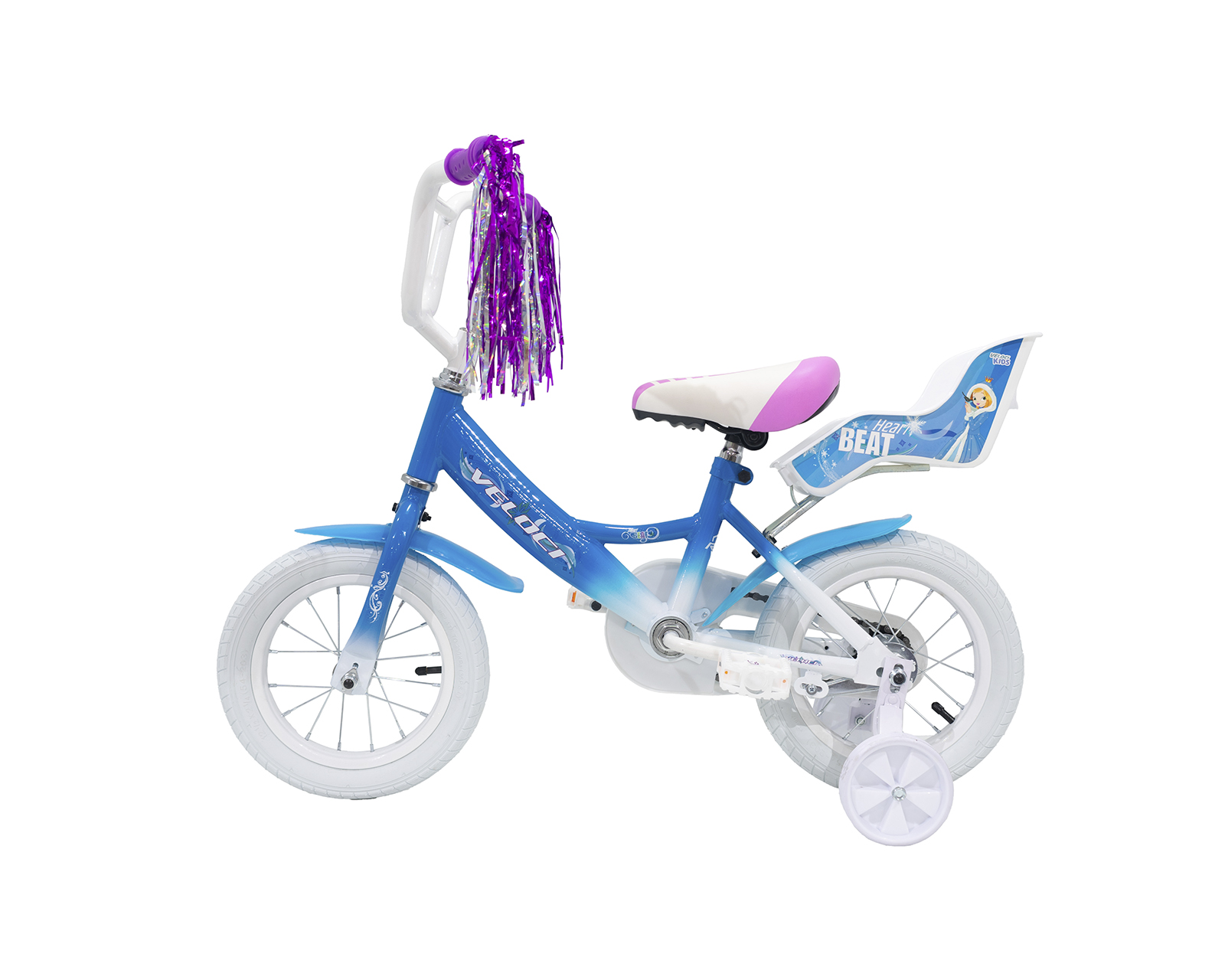 Foto 8 | Bicicleta Veloci Heart Beat Rodada 12 Azul