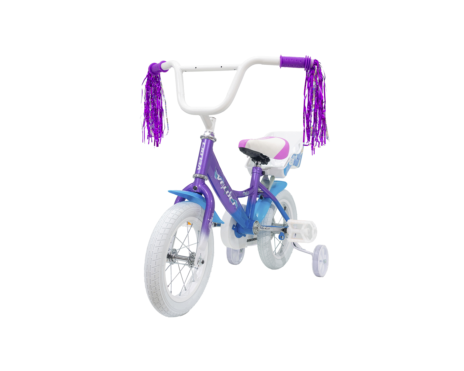 Foto 5 pulgar | Bicicleta Veloci Heart Beat Rodada 12 Morado